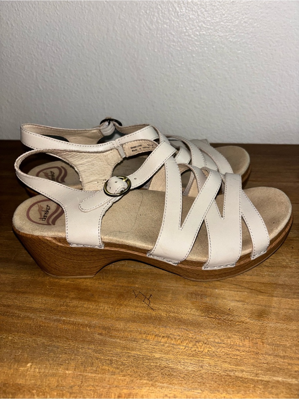 Dansko Strappy Slingback Sandals in Cream - Picture 2 of 6
